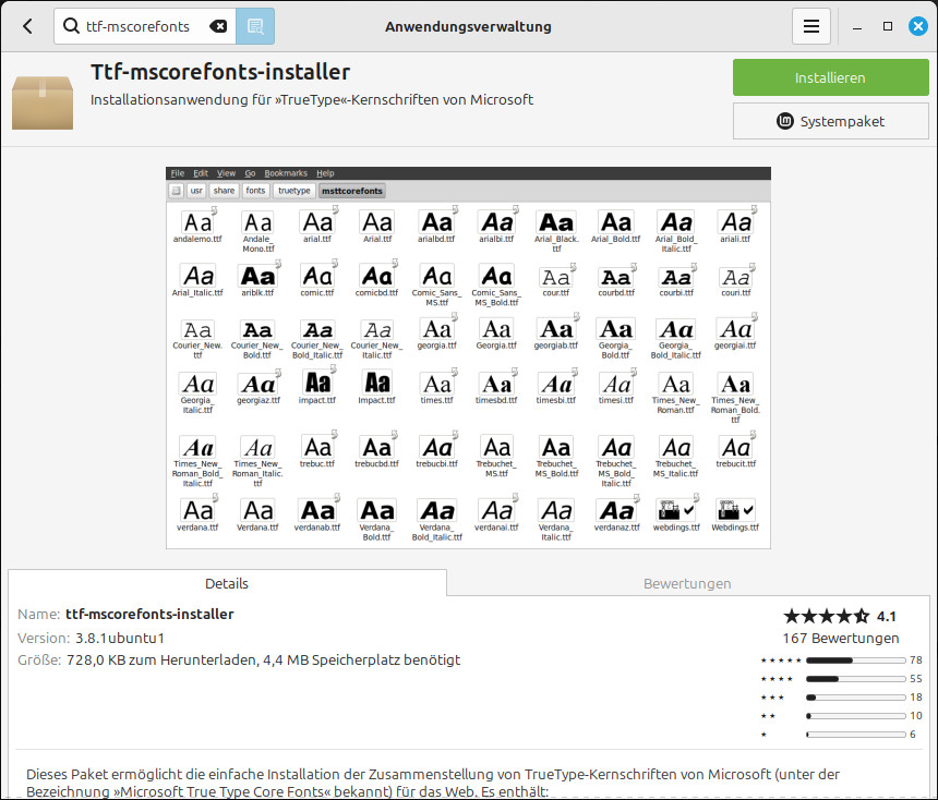 Ttf-mscorefonts-installer
