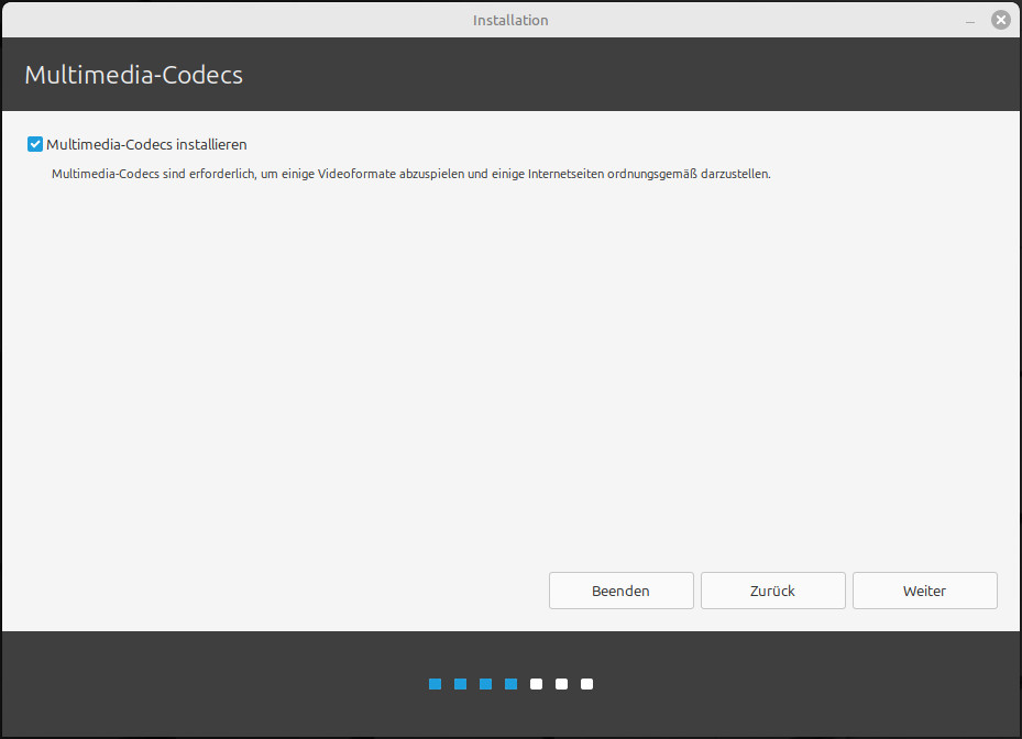 Linux Mint Multimedia-Codecs