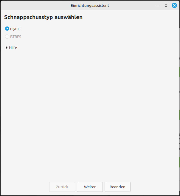 Linux Mint Systemschnappschüsse 1