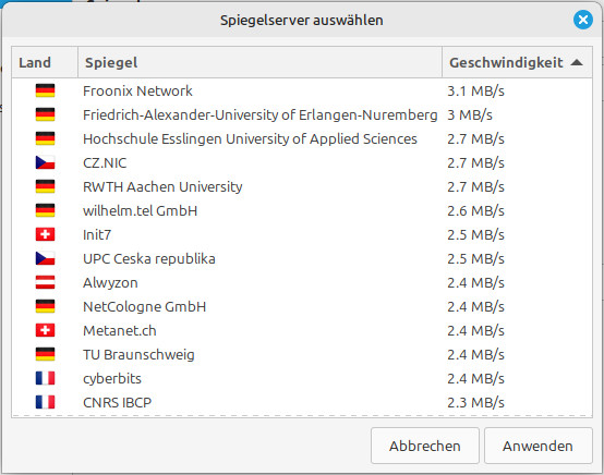 Linux Mint Aktualisierungsverwaltung 4