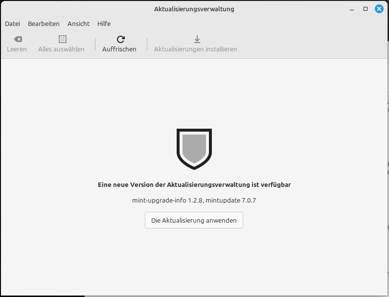 Linux Mint Aktualisierungsverwaltung 6