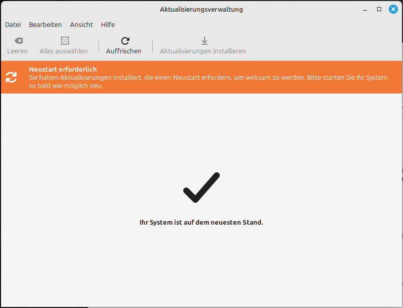 Linux Mint Aktualisierungsverwaltung 8